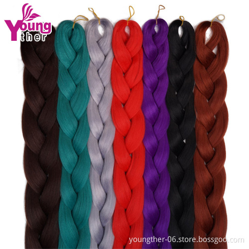 Wholesale Jumbo Ombre 82inch Stretched Synthetic Hair Braiding Hair  Extensions Synthetic For Women Braiding Hair